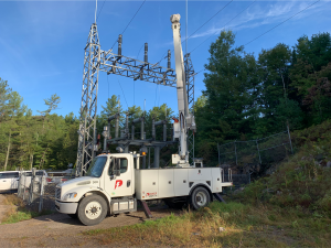 PowerNorth Truck Outside at a Substation